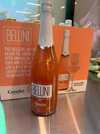 Bellini cocktail bottle on the Clubhouse Hawaii counter