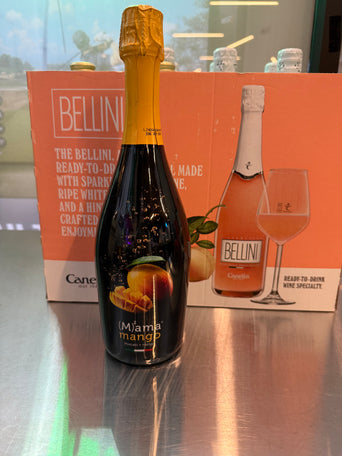 Mangoscato wine bottle on the Clubhouse Hawaii counter