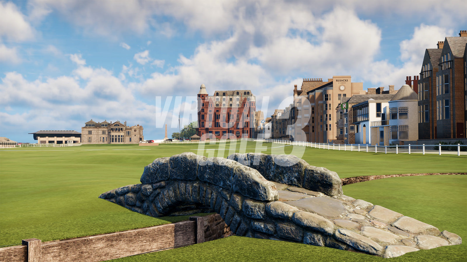 Virtual golf course on TrackMan