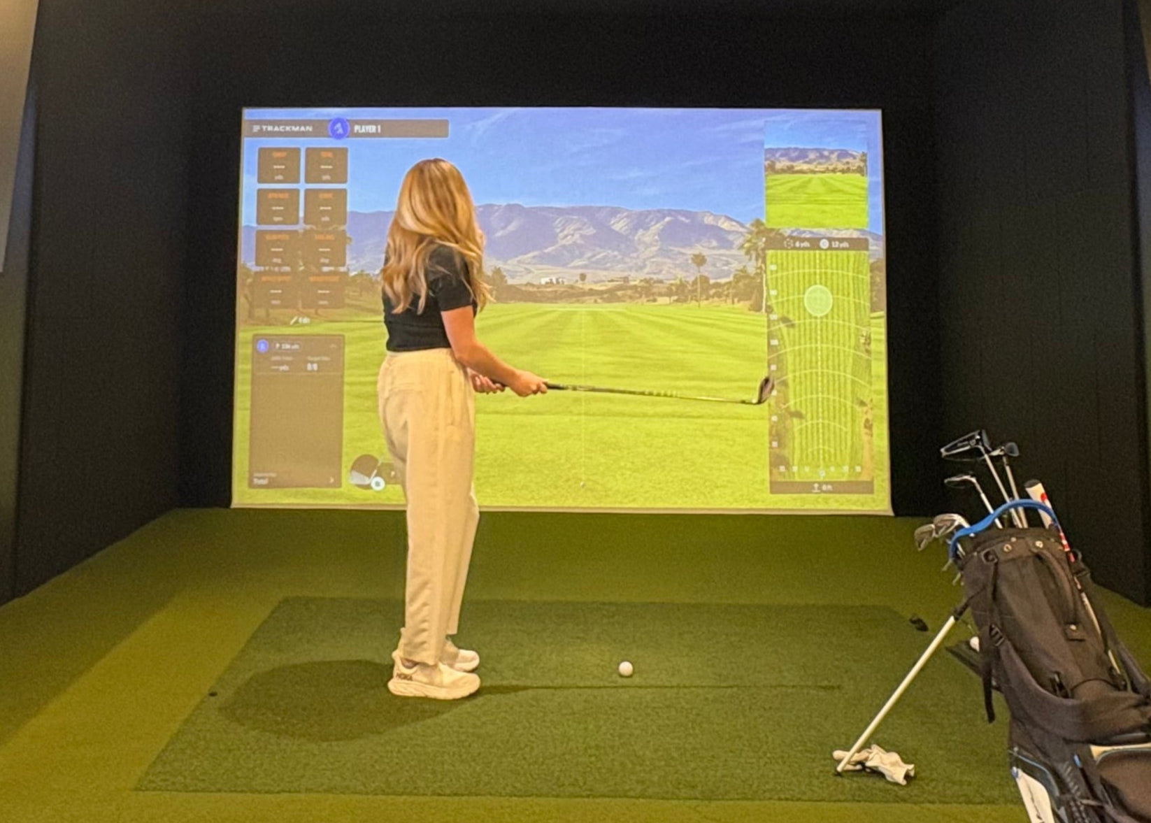 woman golfer hawaii indoor 